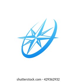 Compass Symbol, Modern concept for adventure, travel, tourism, search