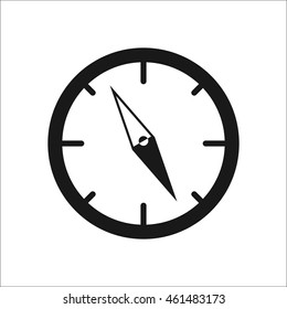 Compass symbol sign simple icon on background