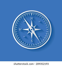 Compass symbol,clean vector