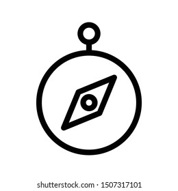 compass thin line vector icon
