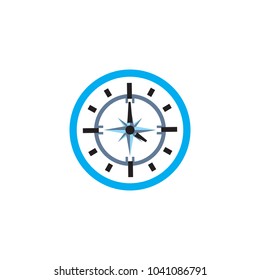 Compass Time Logo Icon Design