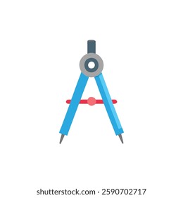 Compass Tool Icon for Math Education