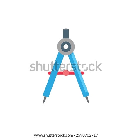 Compass Tool Icon for Math Education