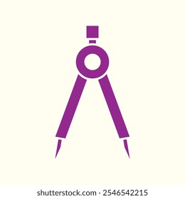 Compass Tool trendy artwork hübsch abstrakte Vektorgrafik bunt angewendet design.eps