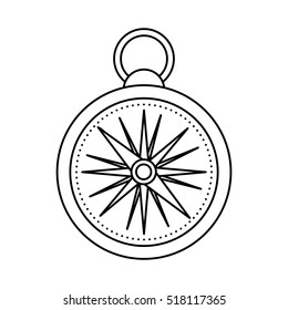 compass travel device icon vector illustration design