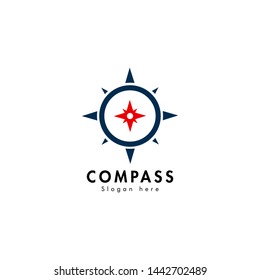 Compass Travel Direction Logo.Compass Logo Design
