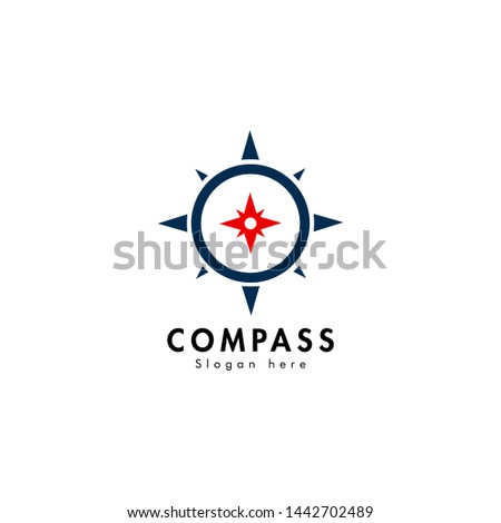 Compass Travel Direction Logo.Compass Logo Design
