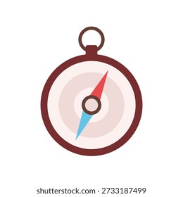 Compass vector art, compass icon, compass clip art, clip art of a compass, navigation tool icon for direction finding travel adventure, isolated on white background