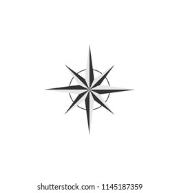 Compass vector design element, logo, travel agency concept
