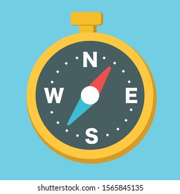 Compass Vector Element Can Be Used For Compass, Divider, Navigation Design Concept.