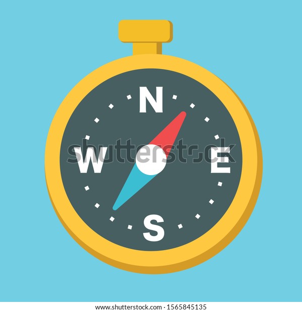 Compass Vector Element Can Be Used For Compass,\
Divider, Navigation Design\
Concept.