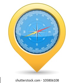 Compass, vector eps10 illustration