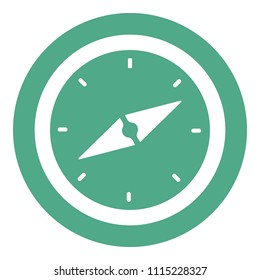 compass vector flat icon