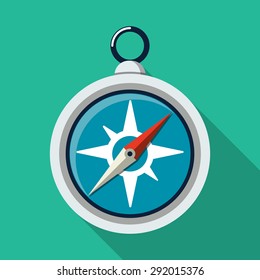Compass Vector Flat Icon
