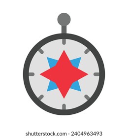 Compass Vector Flat Icon For Personal And Commercial Use.
