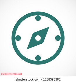Compass Vector icon