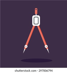 Compass vector icon.