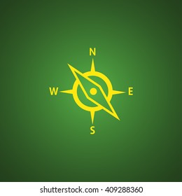 Compass vector icon