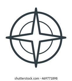 Compass Vector Icon