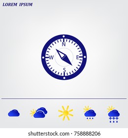 compass, vector icon