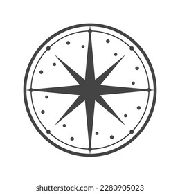 Compass vector icon. Vector compass arrow. World side pointer trendy icon vector. Nautical compass vector.