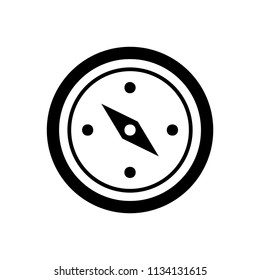 Compass vector icon black
