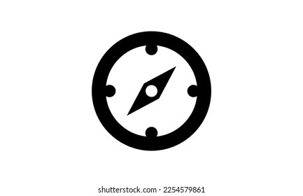 compass vector icon black and white perfect pixel eps 8 