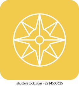 Compass vector icon. Can be used for printing, mobile and web applications.