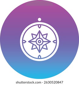 Compass vector icon. Can be used for printing, mobile and web applications.