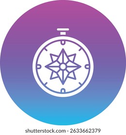 Compass vector icon. Can be used for printing, mobile and web applications.