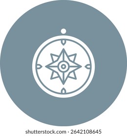 Compass vector icon. Can be used for printing, mobile and web applications.