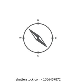 compass vector icon concept design isolated on white background