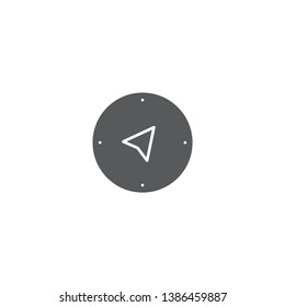 compass vector icon concept design isolated on white background