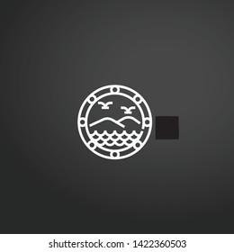 Compass vector icon. Compass concept stroke symbol design. Thin graphic elements vector illustration, outline pattern for your web site design, logo, UI. EPS 10.
