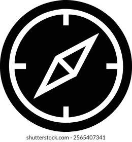 Compass Vector Icon Design | Stock Illustration and Vector Graphics. Perfect for navigation, maps, directions, and adventure-themed graphics.