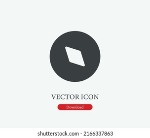 Compass vector icon. Editable stroke. Symbol in Line Art Style for Design, Presentation, Website or Mobile Apps Elements, Logo. Compass symbol illustration. Pixel vector graphics - Vector