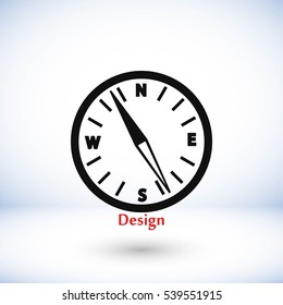 compass vector icon, flat design best vector icon