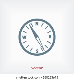 compass vector icon, flat design best vector icon