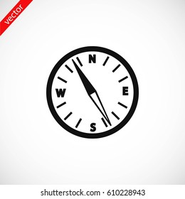 compass vector icon, flat design best vector icon