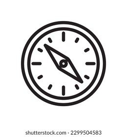 Compass vector icon. Compass flat sign design. Compass symbol pictogram. UX UI icon