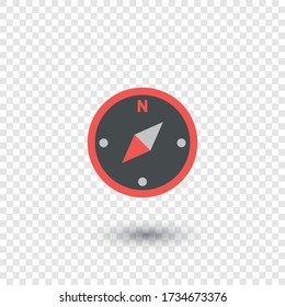 compass. Vector icon in a flat style.