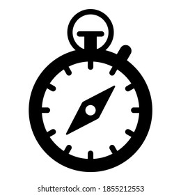compass vector icon glyph style for Web and Mobile.