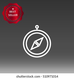 Compass Vector Icon Illustration