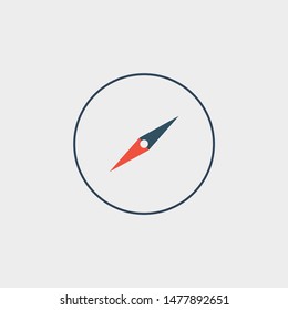 compass vector icon illustration design grey background