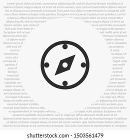 Compass Vector icon . Illustration design