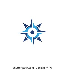 Compass vector icon illustration design Template