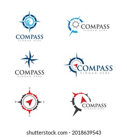 Compass vector icon illustration design Template