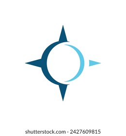 Compass vector icon illustration design Template