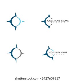 Compass vector icon illustration design Template