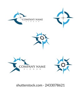 Compass vector icon illustration design Template